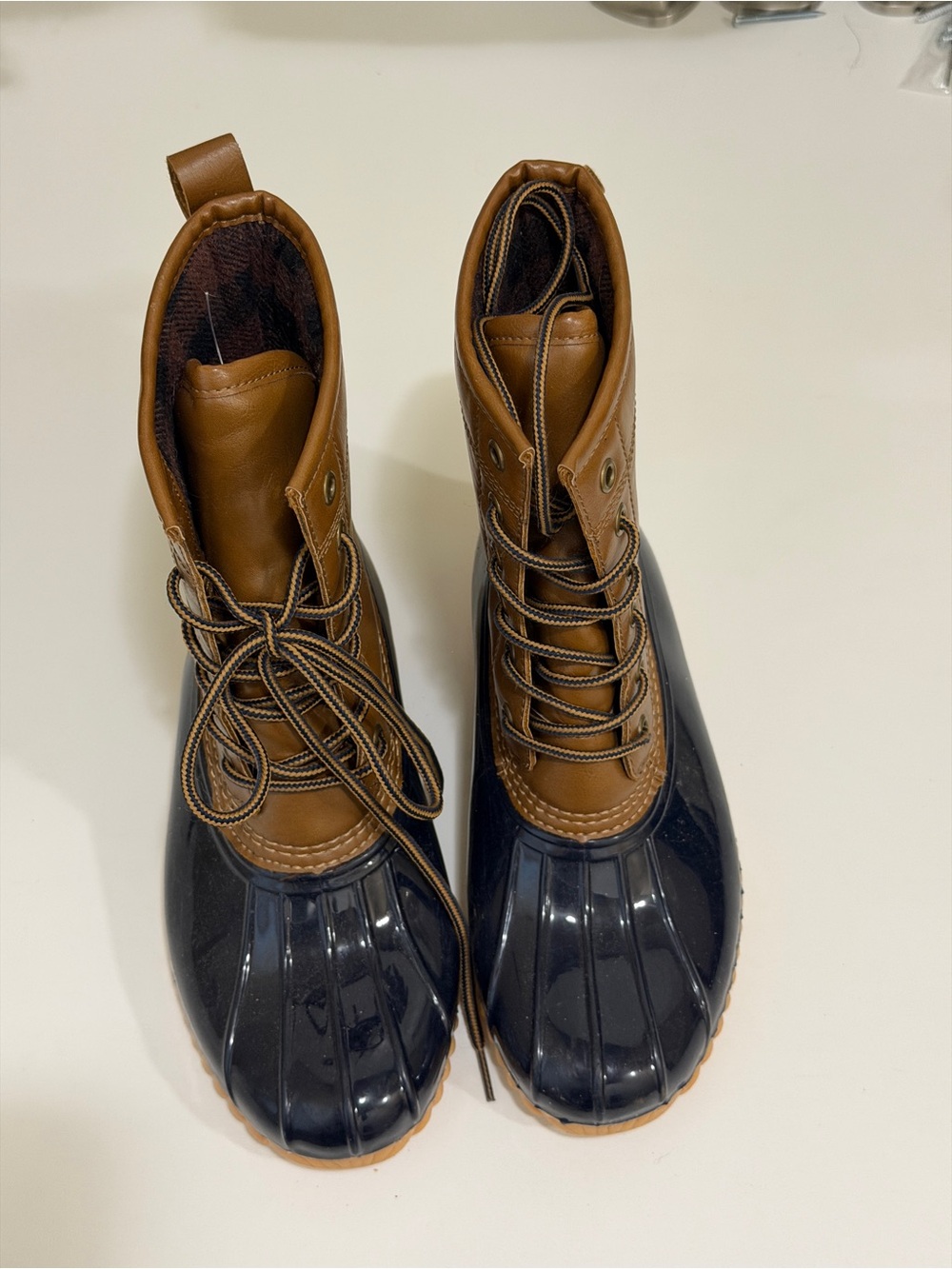 Sporto Duck Boots Waterproof Lace-Up Boots